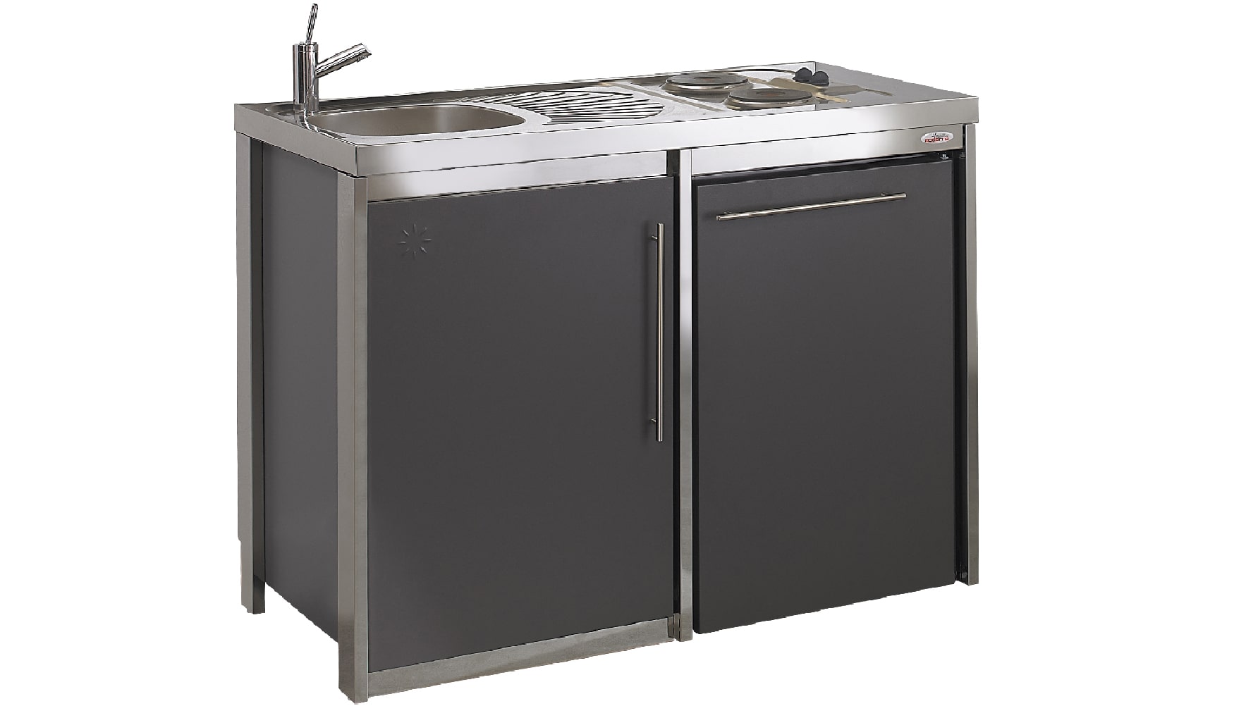 cuisinette métalline 120cm